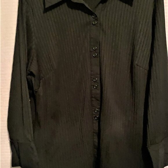 3 Tops for $25 NWOT JPR Separates Black Button Down Blouse - Picture 3 of 6